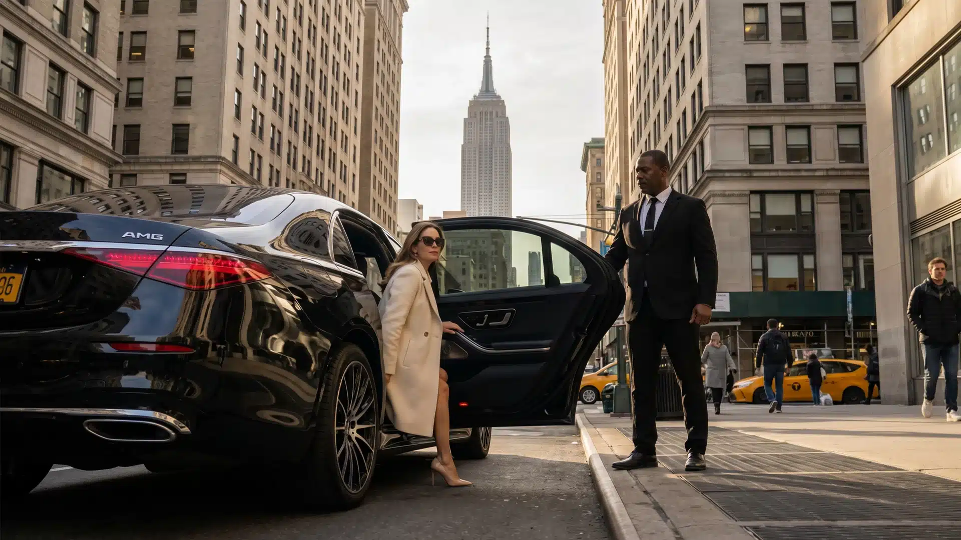 professional chauffeur service in NYC with luxury Mercedes Benz S-Class