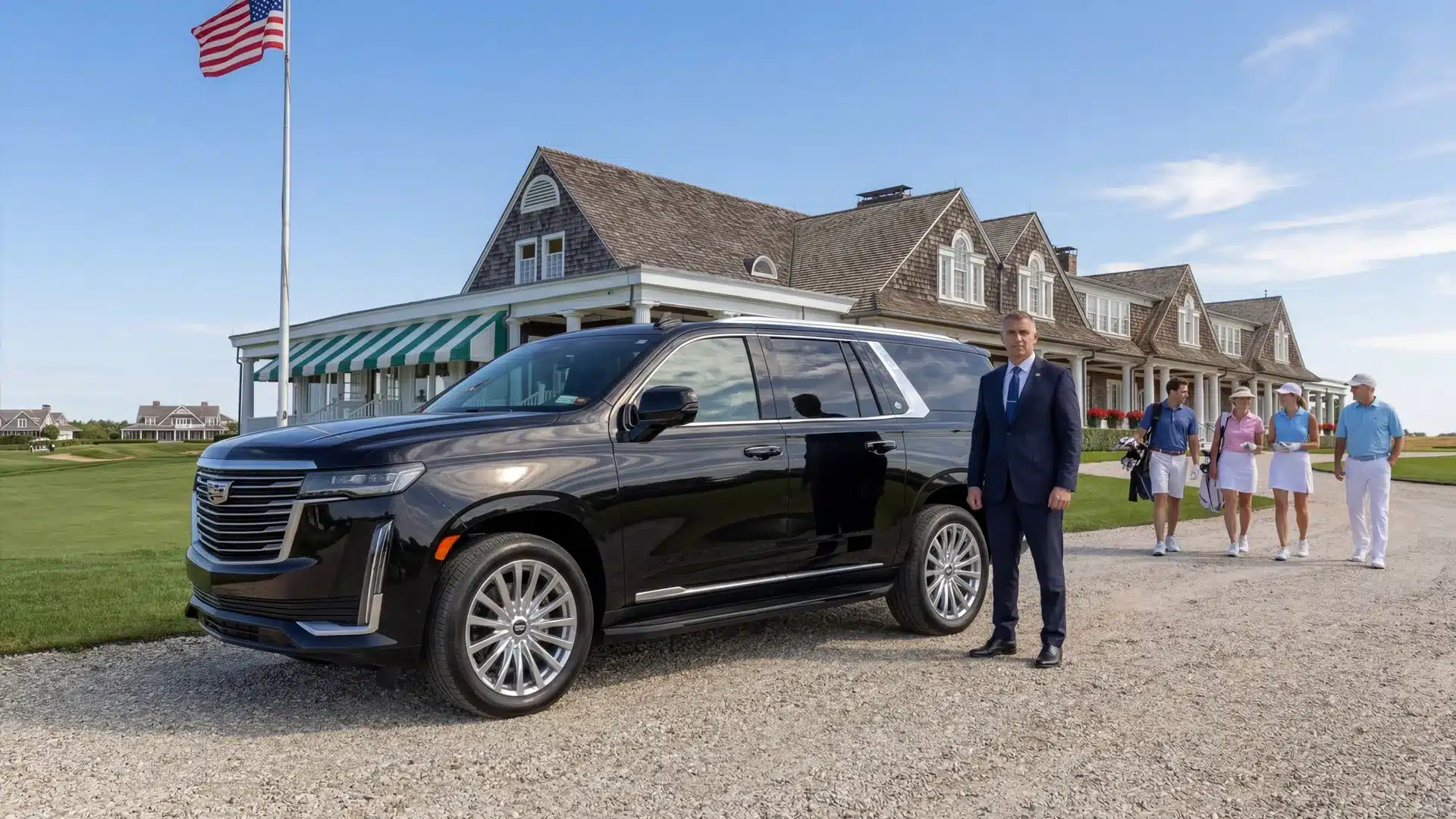 2026 U.S. Open Shinnecock Hills transportation with luxury chauffeur vehicle